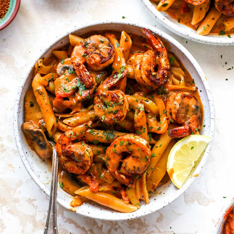 Spicy Cajun Shrimp Pasta Recipe by Chef Eleven